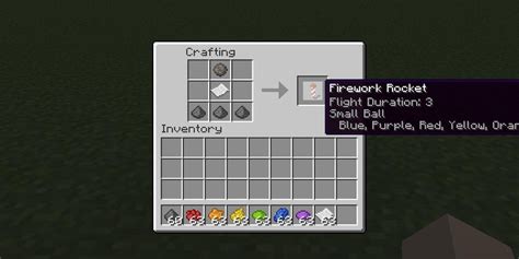 Verbessere Minecraft Crafting Feuerwerk