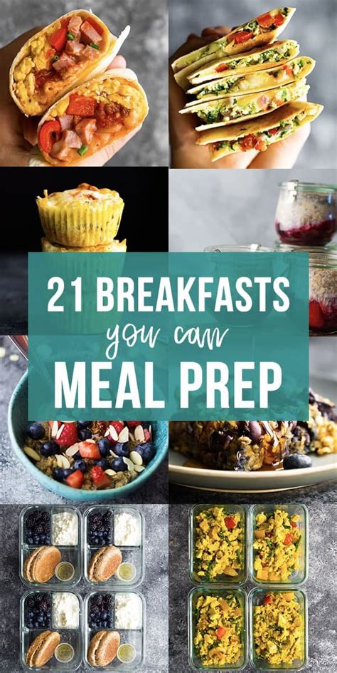 21 Breakfast Meal Prep Ideas You'll LOVE | sweetpeasandsaffron.com