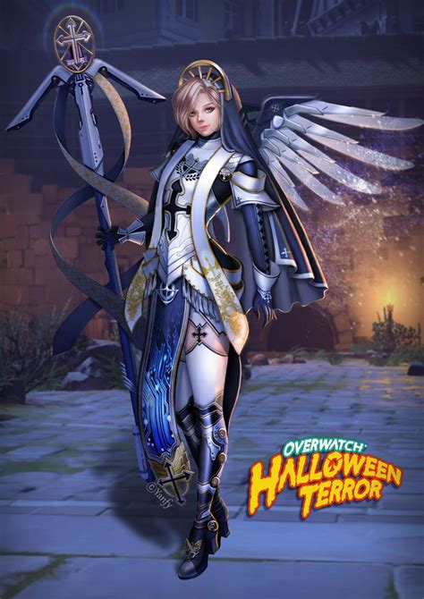 ArtStation - overwatch halloween mercy, yan fy | Mercy overwatch ...