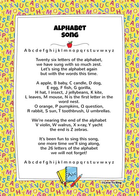 ABC Alphabet Song | FREE video song, lyrics & activity ideas