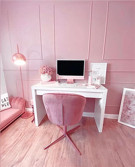 16 Attractive Pink Home Office Decor Ideas - The Glossychic