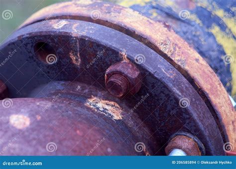 Closeup of a Pipe Joint or Connection Stock Photo - Image of ...