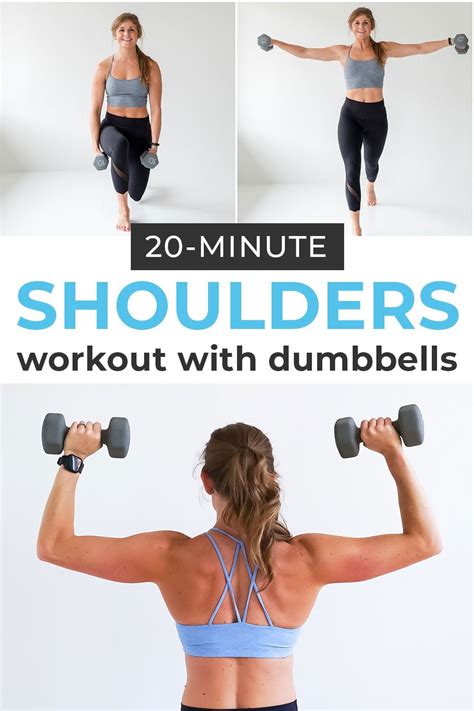 7 Dumbbell Shoulder Exercises For Women | Nourish Move Love | Best shoulder workout, Shoulder ...