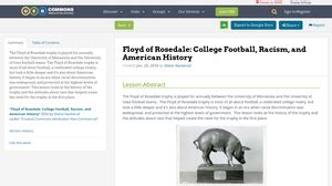 Floyd of Rosedale: College Football, Racism, and American History | OER Commons