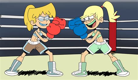 Leni Loud Vs Lori Loud (BOXING) - Commission by Alexander-Draws on DeviantArt