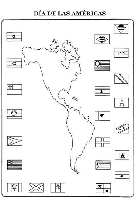 Banderas De Paises Hispanohablantes Para Colorear - Páginas Colorear