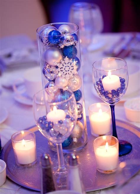 Blue And Silver Wedding Centerpieces - Cilento | Winter wedding decorations, Winter wonderland ...