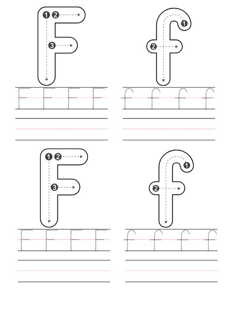 Free Kindergarten Letter F Worksheets Printable PDF