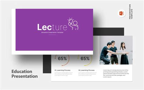 Minimal Education Presentation Template - TemplateMonster