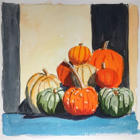 Fall Pumpkins on the Porch 5×5 | Amy Stewart