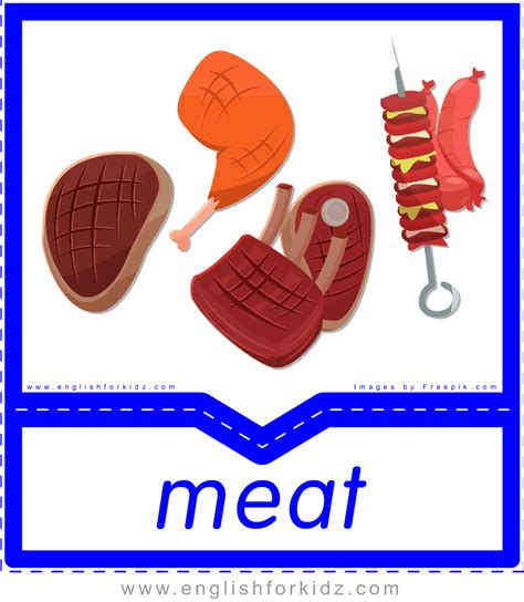 Printable Food & Drinks Flashcards. Part 3.