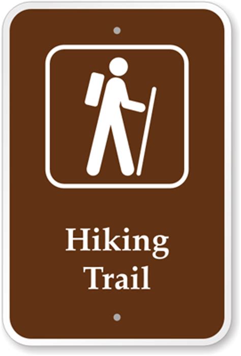 Hiking Trail Sign from Dornbos Sign & Safety, Inc.