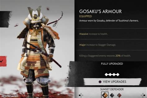 Ghost of Tsushima - All Armor Sets List - SAMURAI GAMERS