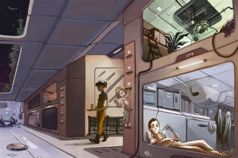 Space Station Living Quarters by Luca72 on DeviantArt