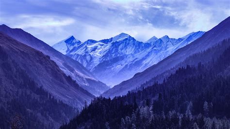 2560x1440 Mountain Range Blue 5k 1440P Resolution HD 4k Wallpapers, Images, Backgrounds, Photos ...