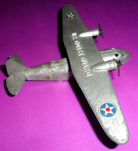 VINTAGE 1940 TOOTSIETOY Usa U.S. Coast Guard Rescue Airplane Sikorsky Amphibion $74.00 - PicClick