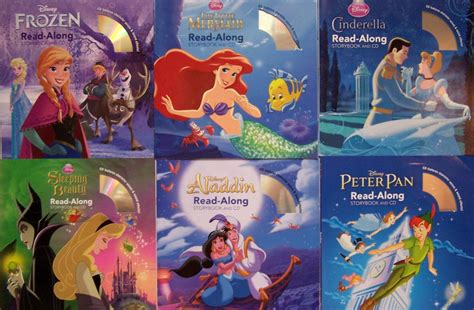 Disney Favorites Read-Along Storybooks & CD Frozen,Cinderella,Peter Pan ...