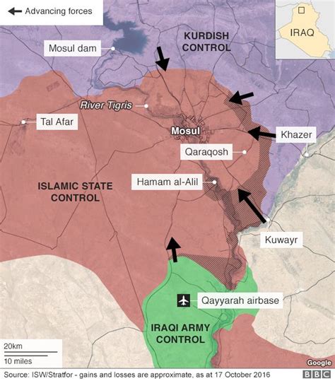 Mosul battle: US says IS using human shields - BBC News