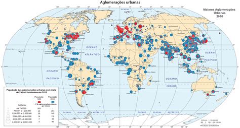 World cities population, 1950 (red) and 2010 (blue) - [2092x1124] : MapPorn