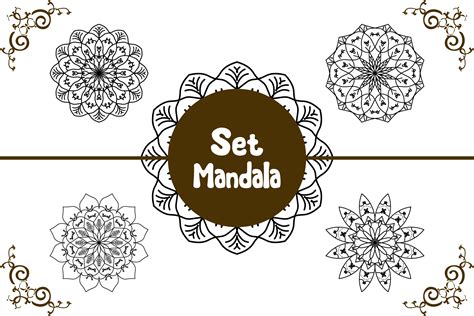 Mandala Arabic Decoration Set Ornament Graphic by studiokusemarang ...