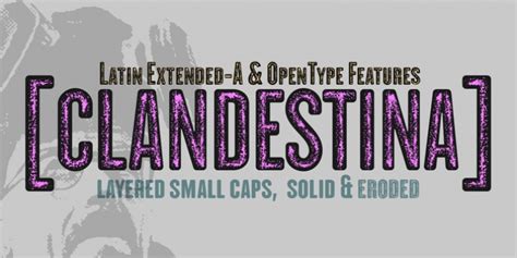 CLANDESTINA Font Download - Fonts Empire