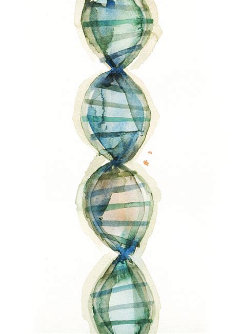 DNA Watercolor Print - Genetics Watercolor Art Print Set - Geneticist Art… Arte Com Grey's ...