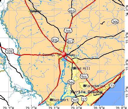 Conway South Carolina Map - Zip Code Map