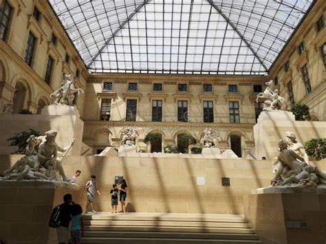 Sculptures in Louvre Museum in Paris, France Editorial Stock Photo ...