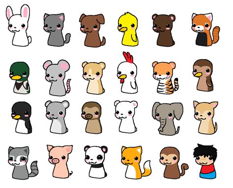 Chibi animals by Pixel-kit on DeviantArt