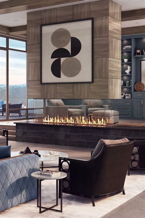 Contemporary Fireplace Design l Enlight Island from Stellar by Heat & Glo | Contemporary ...