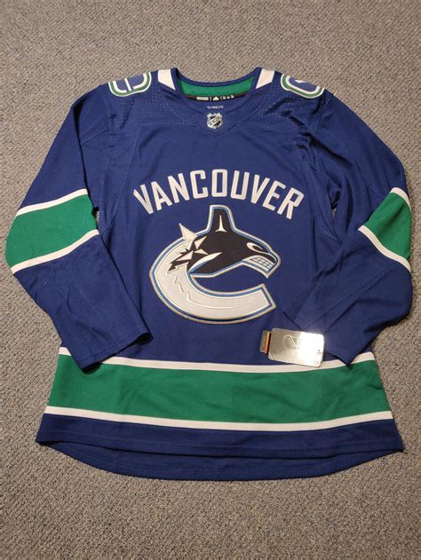 New Vancouver Canucks Authentic Adidas Home *Blank* Jersey Size 50 ...