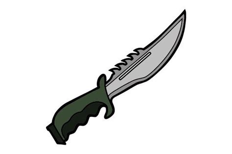 Combat Knife SVG Cut file by Creative Fabrica Crafts · Creative Fabrica