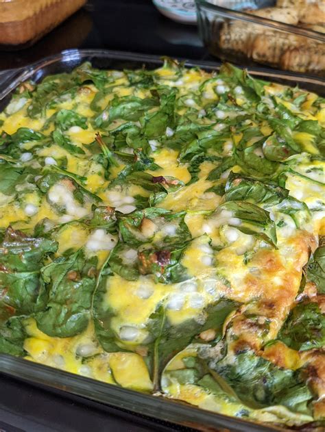 Cottage Cheese and Spinach Egg Bake