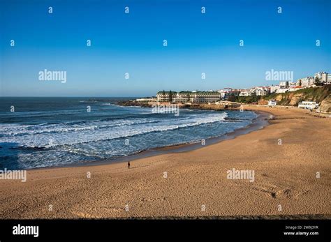 Ericeira, Portugal. 22 December 2023. South Beach in Ericeira village ...