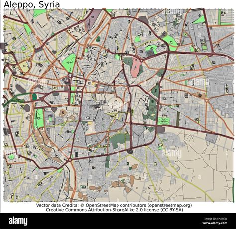 Aleppo Syria city map Stock Photo, Royalty Free Image: 92437153 - Alamy