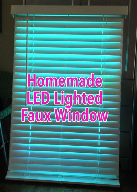 FAUX LED WINDOW!! | Fake window, Fake window light, Faux window