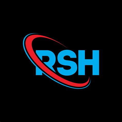 logotipo de rsh. letra rsh. diseño del logotipo de la letra rsh ...