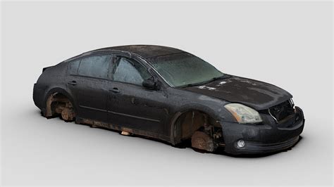Black Modern Sedan (Free Raw Scan) - Download Free 3D model by Renafox ...