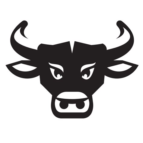 Cattle head silhouette | Free SVG