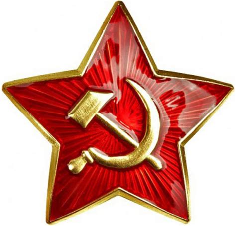 Russian USSR Soviet Red Army Star Hat Pin Cap Badge Kokarda* xm.Sm.star ...