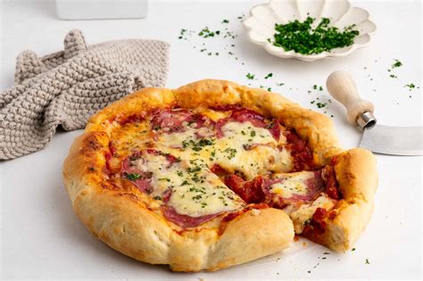 Deep Dish Pizza recipe with step-by-step photos | Eat, Little Bird