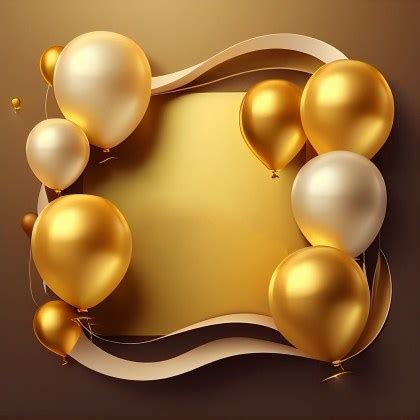 Free White and Gold Birthday Card Background