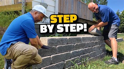 How to Build a Retaining Wall - Step by Step | Retaining wall, Retaining wall steps, Cheap ...