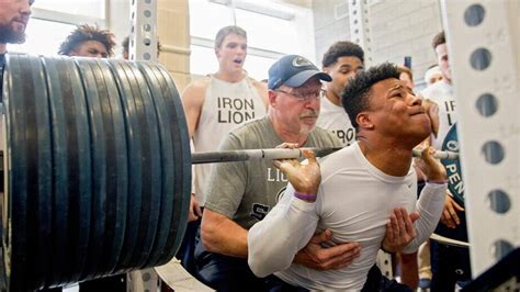 WATCH: Penn State’s Saquon Barkley runs pro shuttle, squats 495 | Centre Daily Times