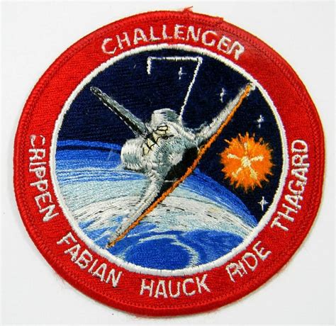 Vintage Original STS-7 Challenger NASA Space Shuttle Mission Crew Patch | Nasa missions, Nasa ...