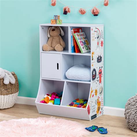 6-Cube Kids Storage Cubby, Light Blue