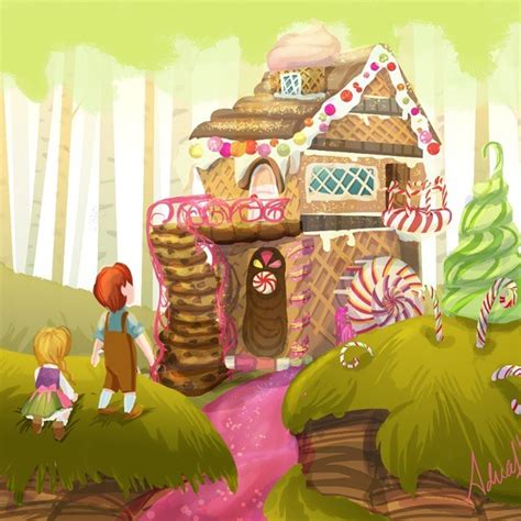 Hansel and gretel found the witch’s house ... | Aduahc