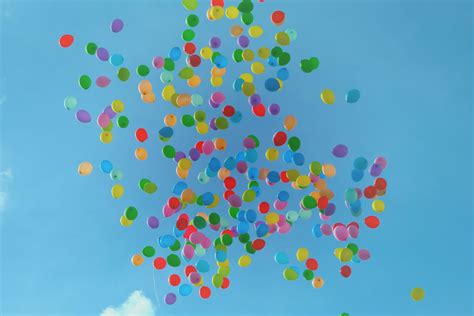Free Images : sky, hot air balloon, line, colourful, colorful, toy ...