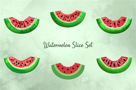 Watermelon Slice Set Graphic by Creative Expressions · Creative Fabrica