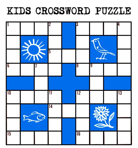 Kids Printable Crossword Puzzle | Purple Kitty